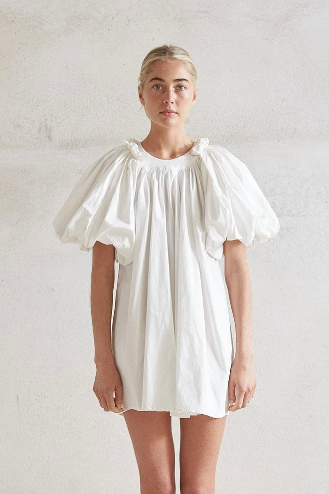 Romance Dress - White Organic Cotton [last unit]