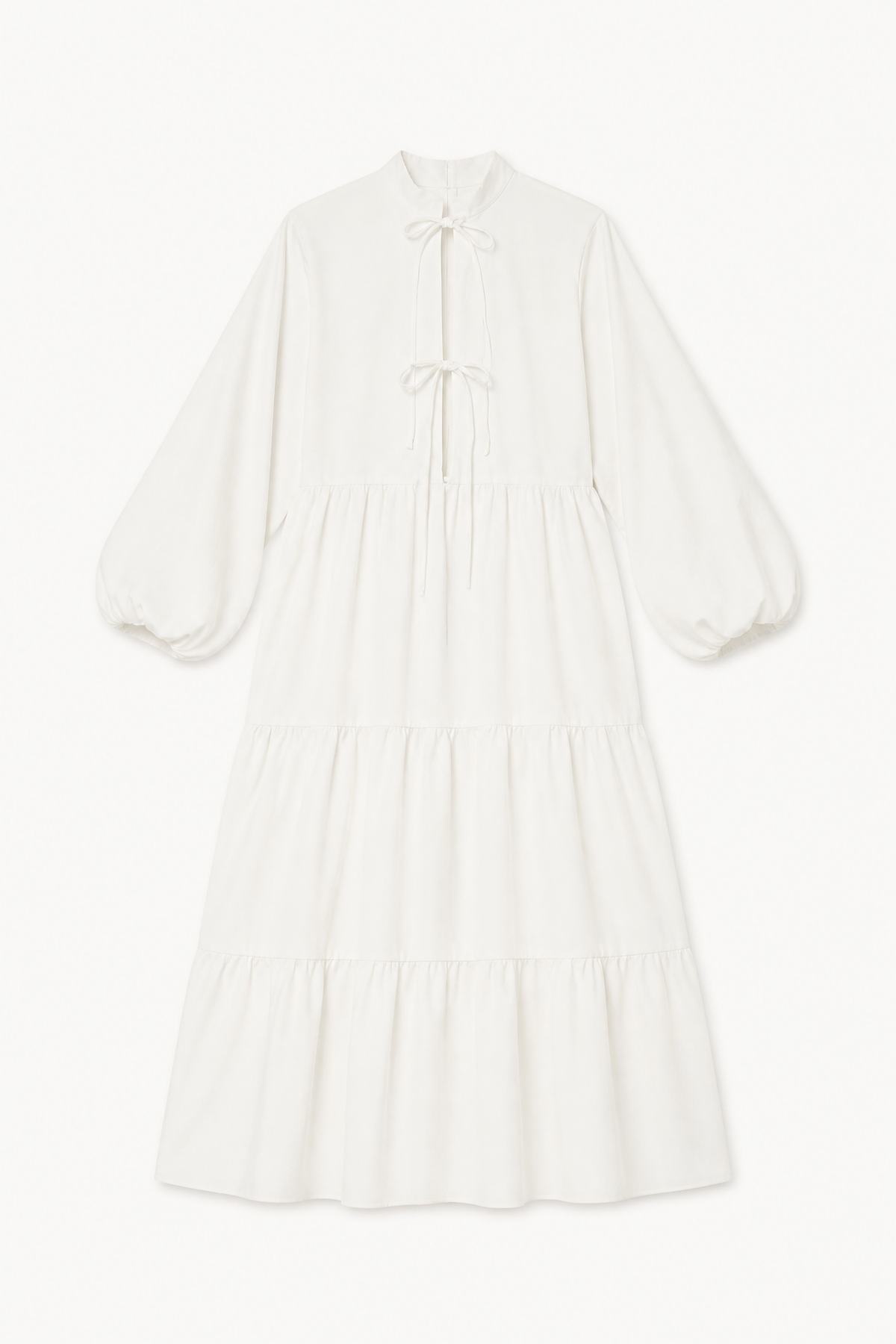 Freja Longsleeve Dress - Natural Twill Cotton