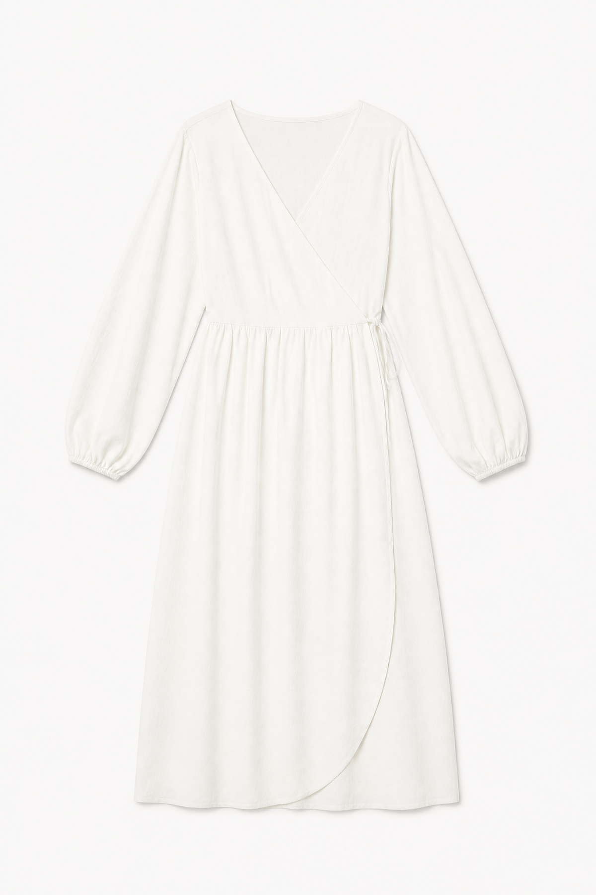 Amadea Longsleeve Dress - Natural Ramie Cotton