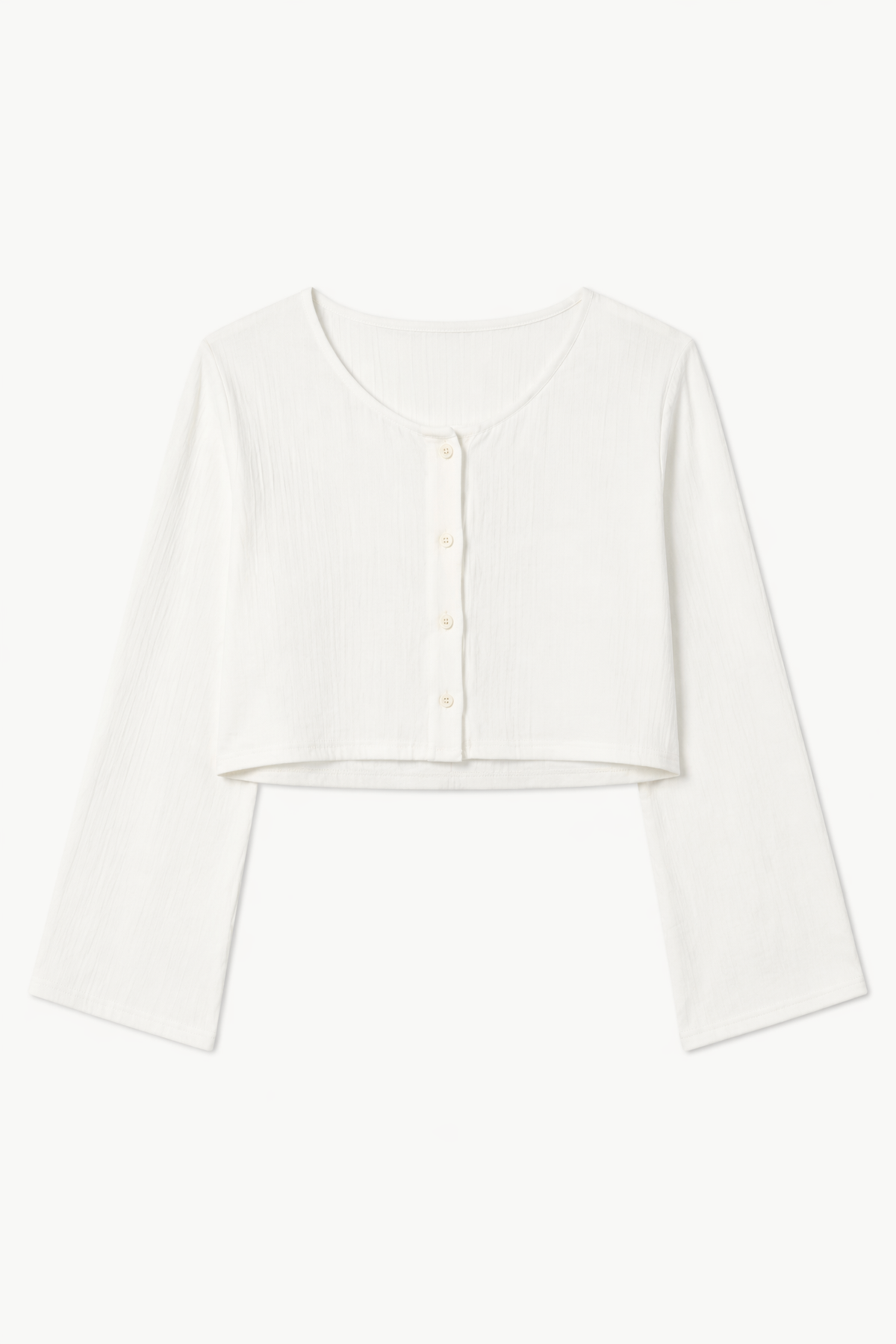 Cropped Odina Sleeve - White Cotton