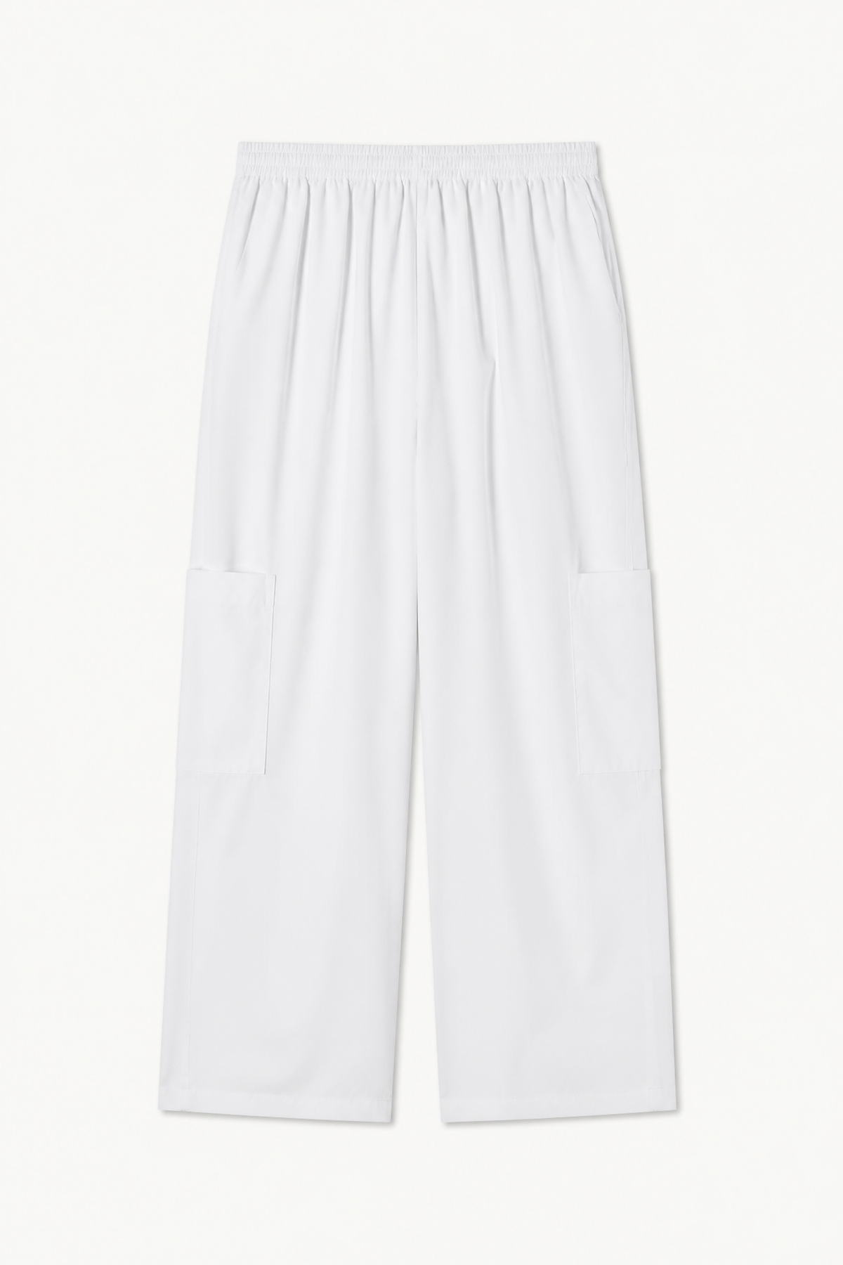 Tilda Pants - White Cotton Poplin Down Proof