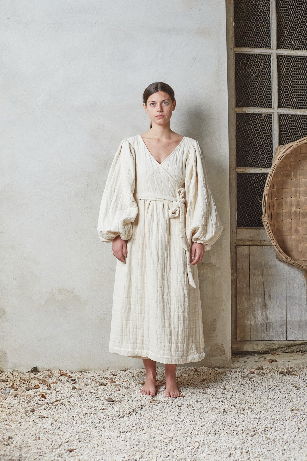La Robe Prairie – Natural Quilted Cotton [last units]