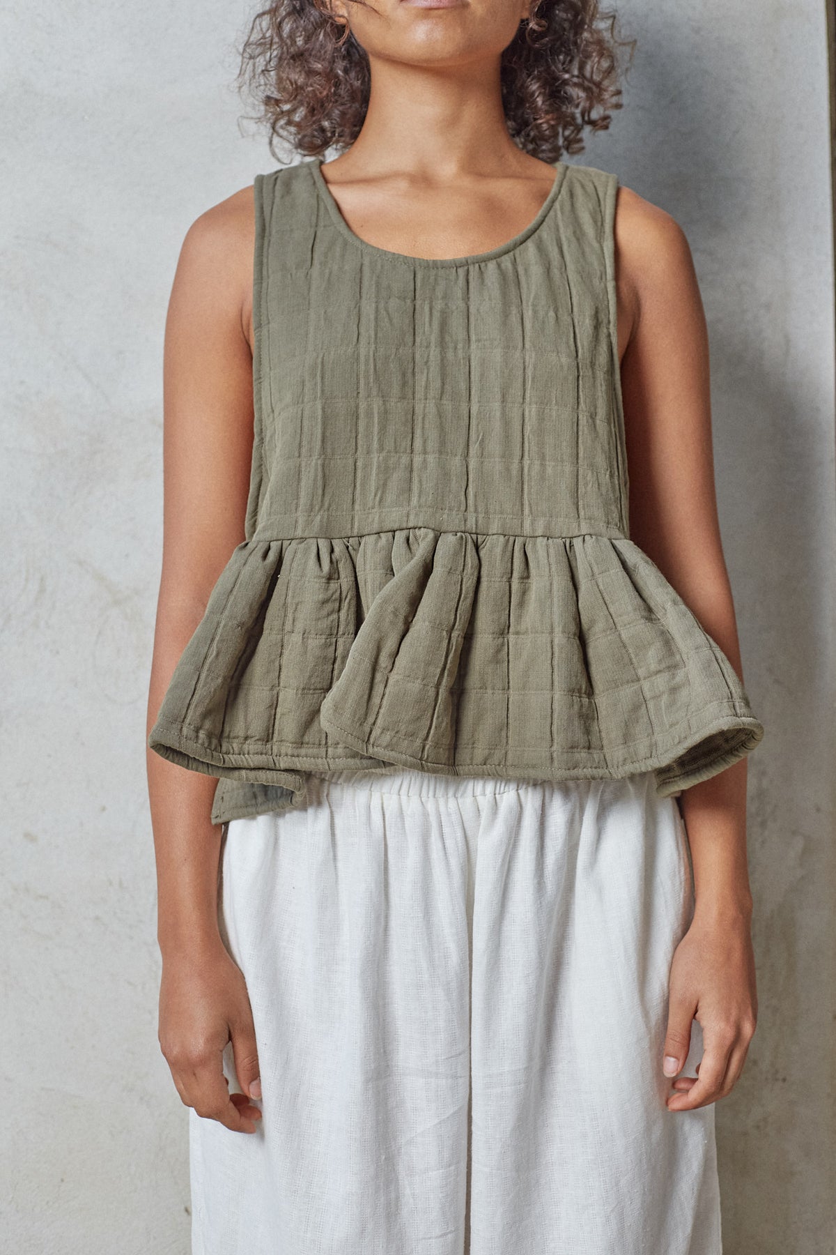 Monet Top Édition Rurale — Dark Green Jacquard Cotton [last units] 